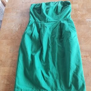 Cute short strapless dress with pockets